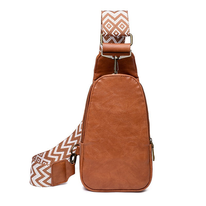 Boho Strap Faux Leather Sling Bag