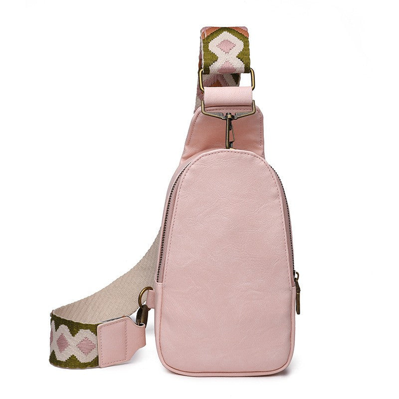 Boho Strap Faux Leather Sling Bag