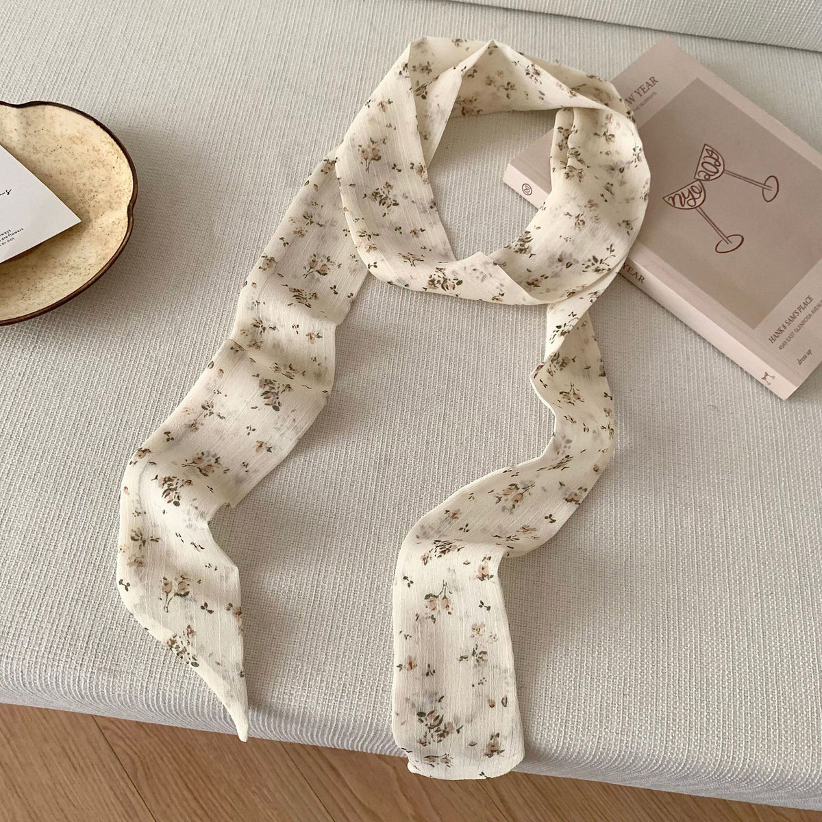 Skinny Tie Scarf For Hair And Neck - B1