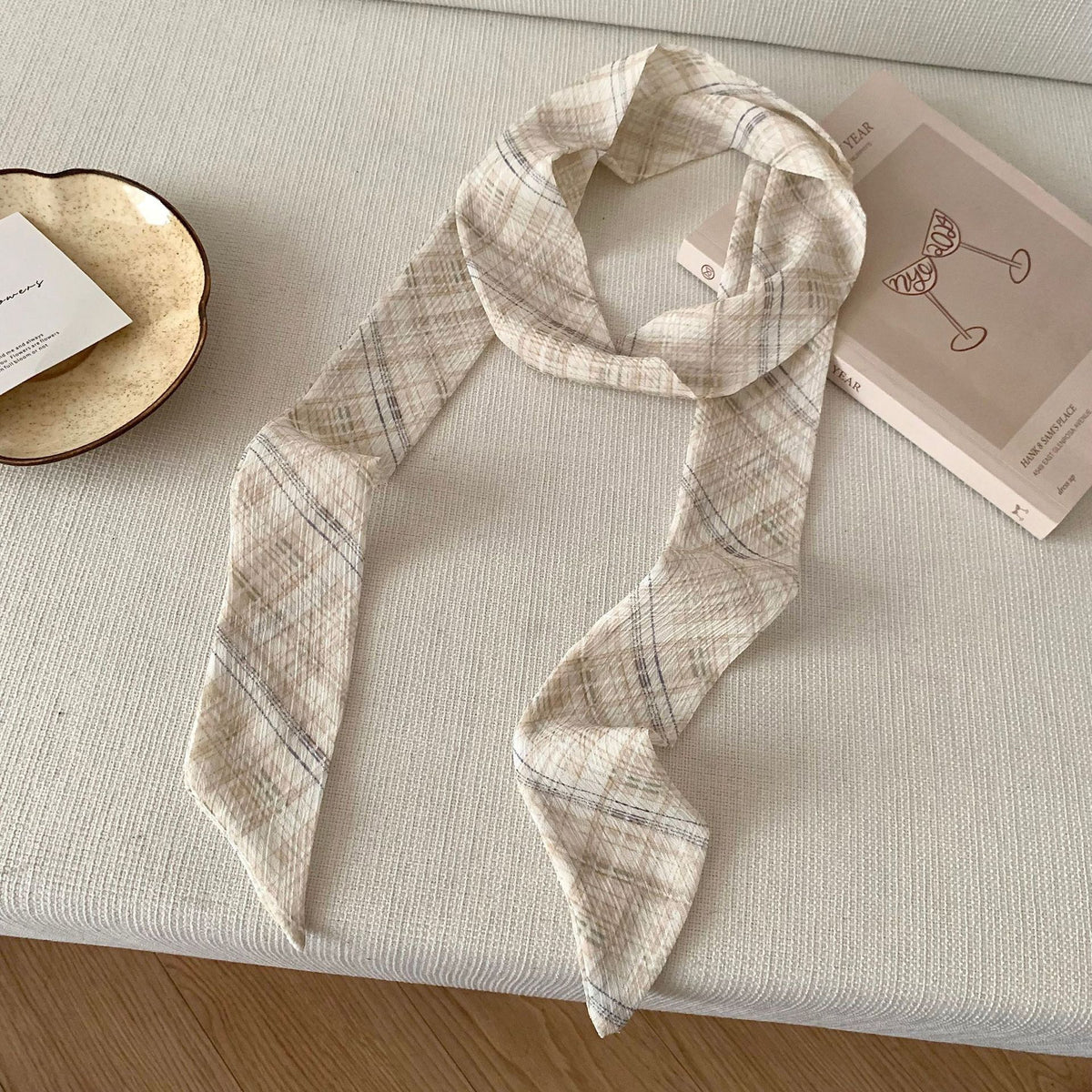 Skinny Tie Scarf For Hair And Neck - B4