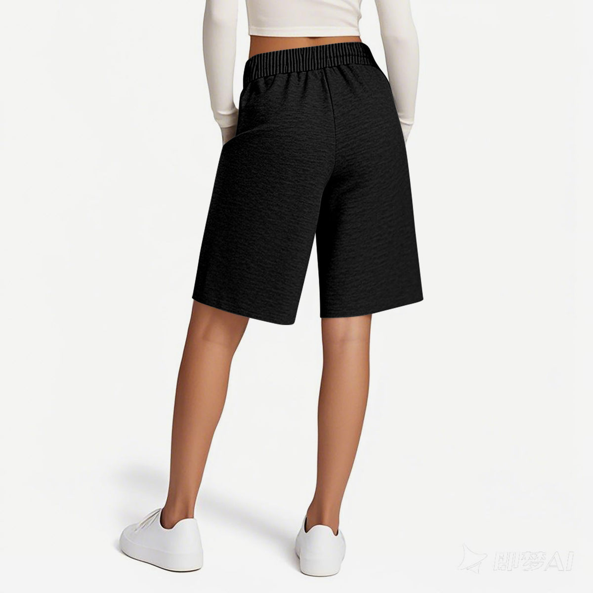 Knee Length Drawstring Bermuda Lounge Shorts