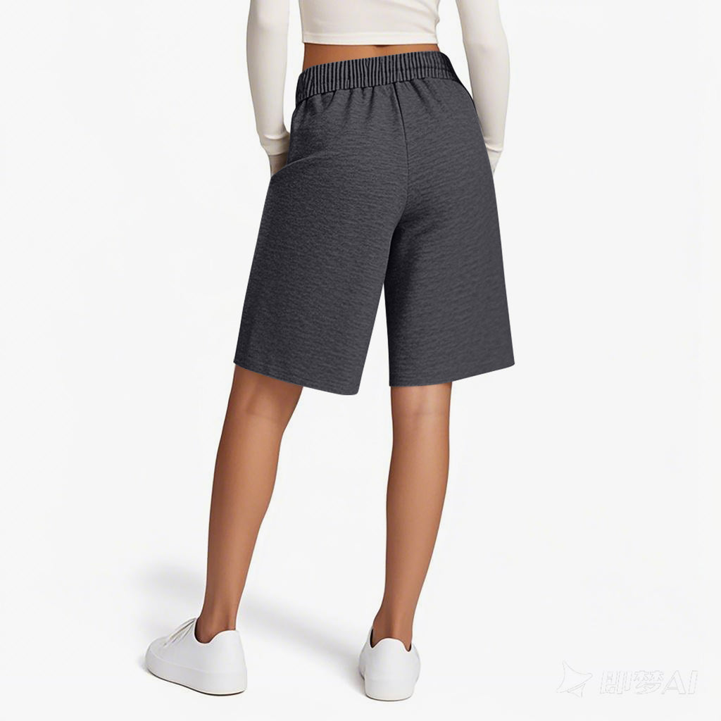 Knee Length Drawstring Bermuda Lounge Shorts - view 1