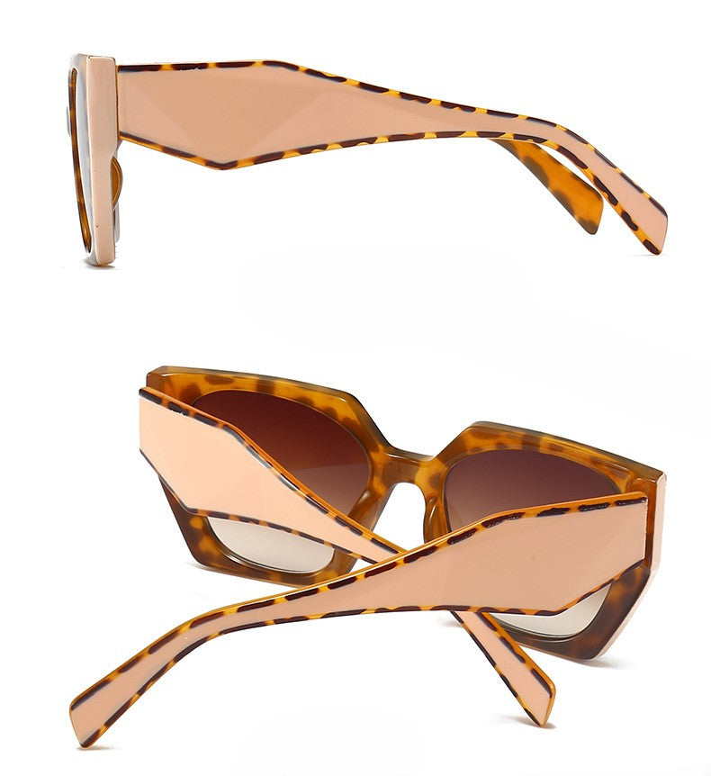 Oversized Square Frame Cat Eye Sunglasses - view 2