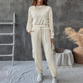 Cargo Pocket Sweatshirt And Joggers Set - Beige