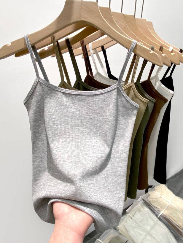 Fitted Rib Knit Camisole Tank - view 1