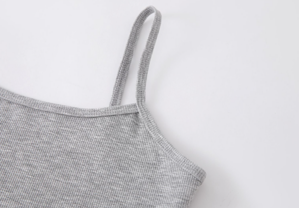 Fitted Rib Knit Camisole Tank - view 10