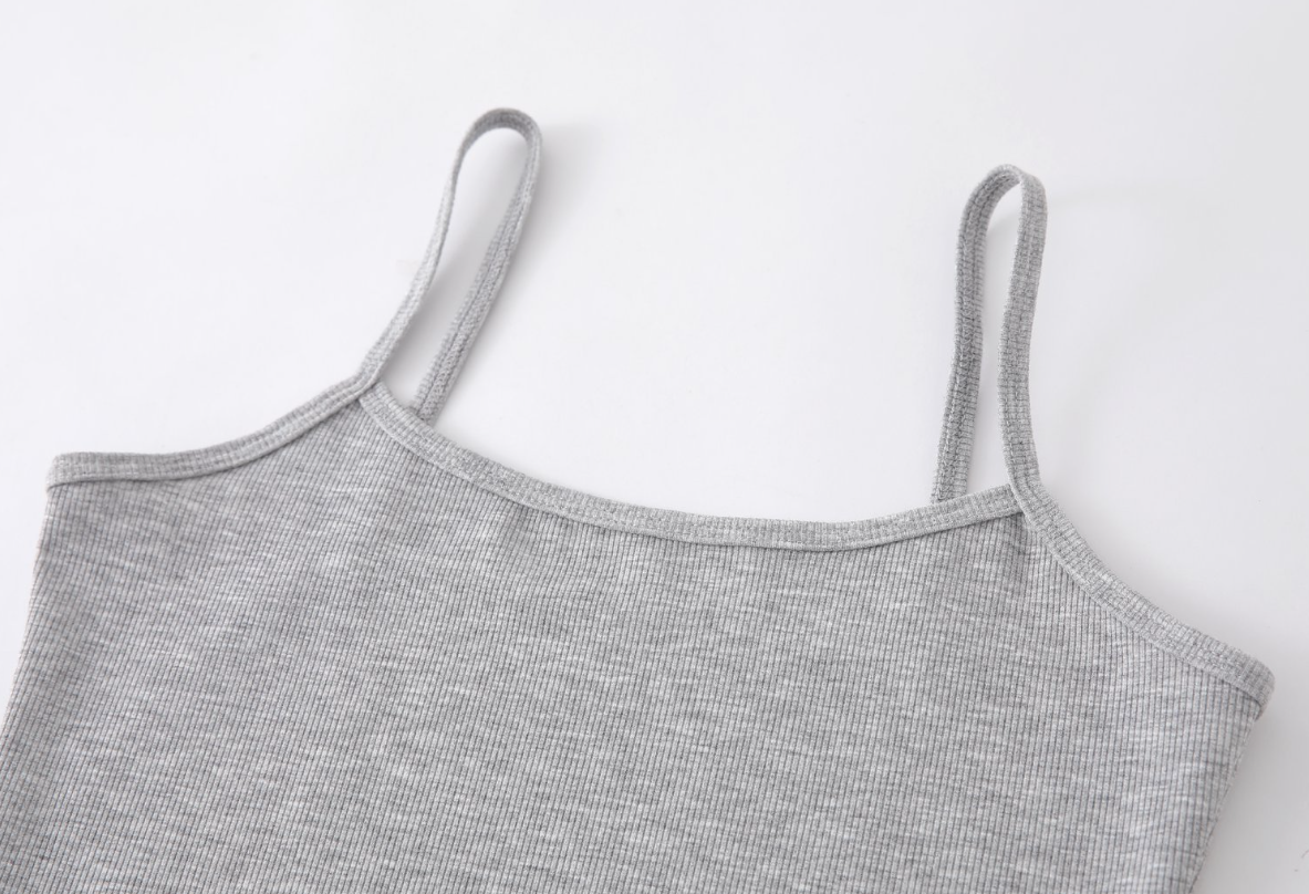 Fitted Rib Knit Camisole Tank - view 11