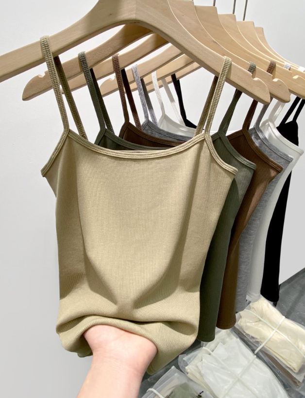 Fitted Rib Knit Camisole Tank - view 2
