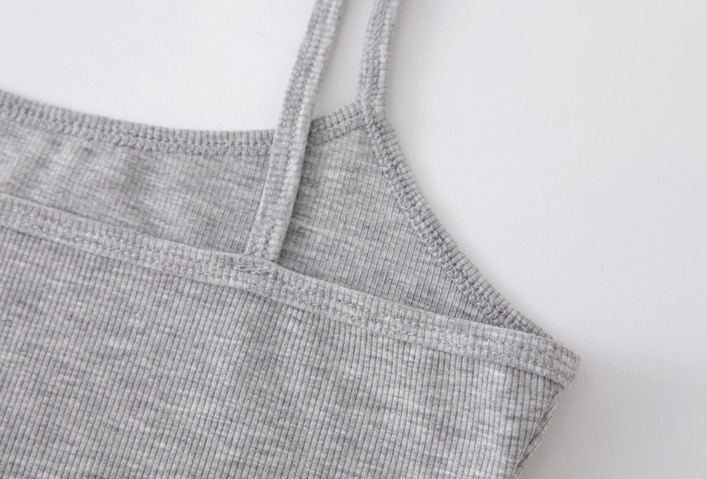 Fitted Rib Knit Camisole Tank - view 8