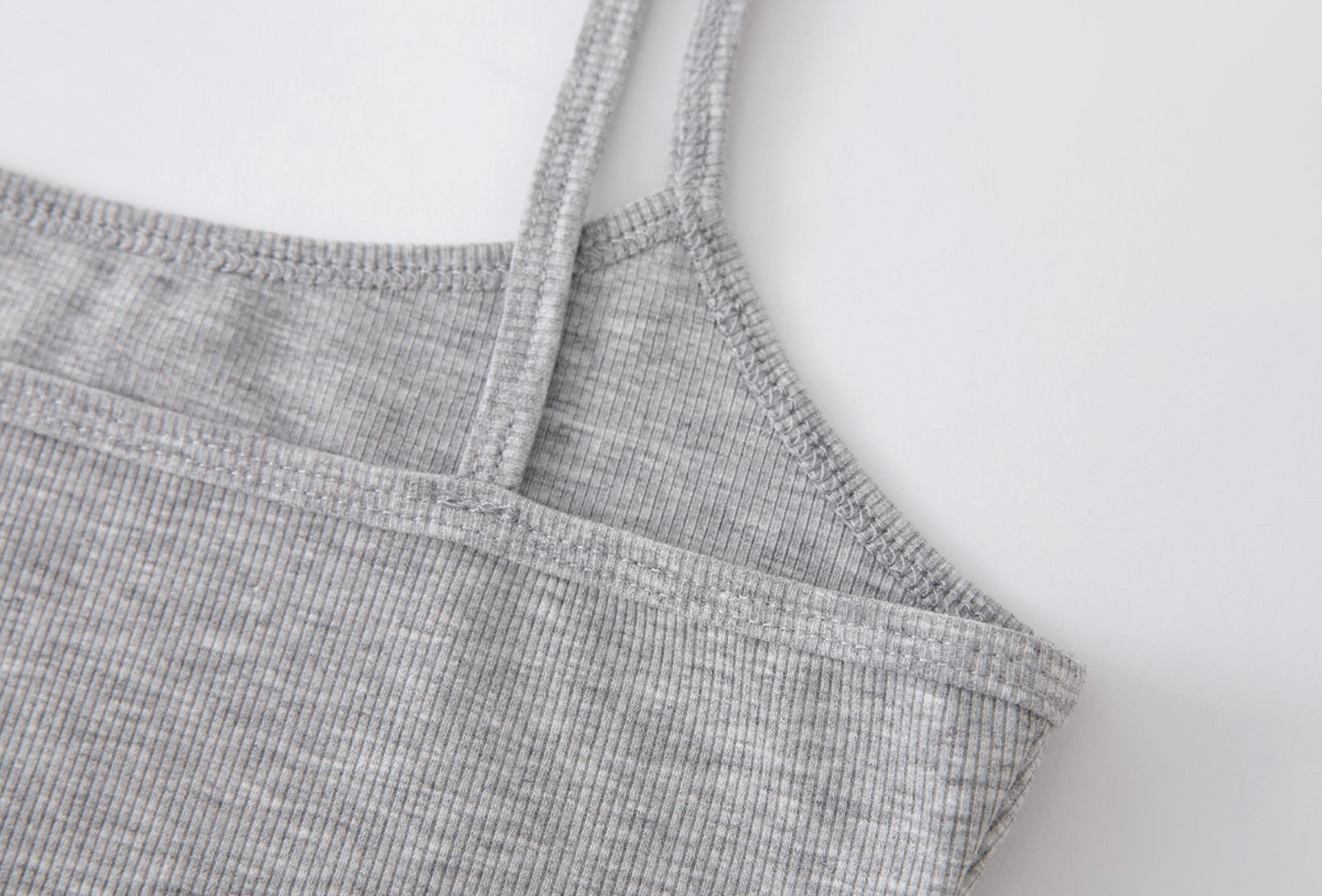 Fitted Rib Knit Camisole Tank - view 8