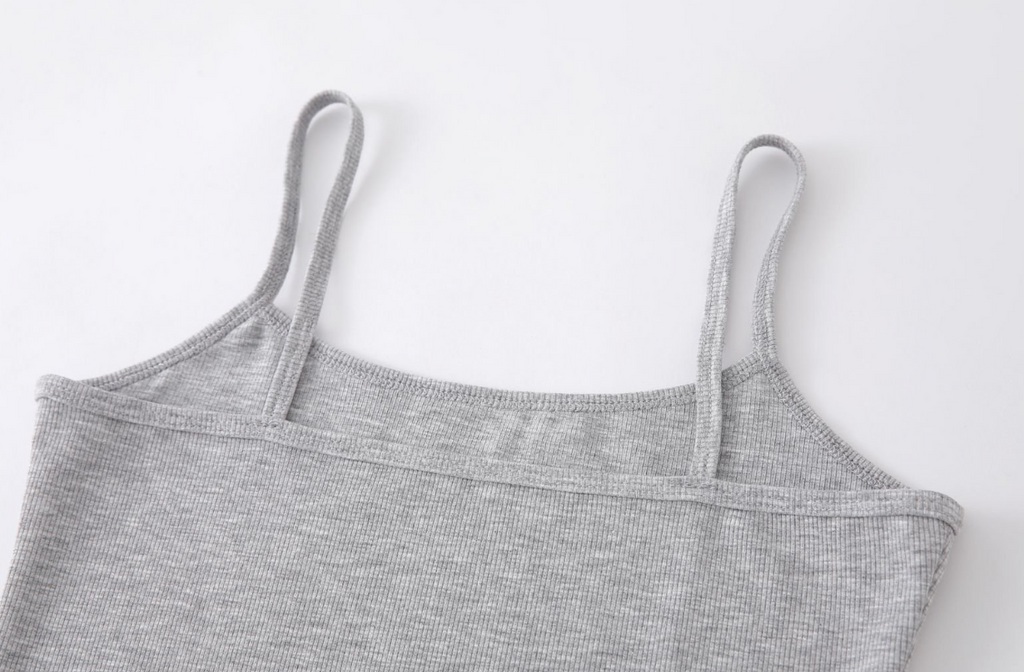 Fitted Rib Knit Camisole Tank - view 9