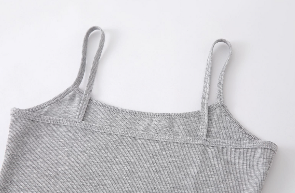 Fitted Rib Knit Camisole Tank - view 9