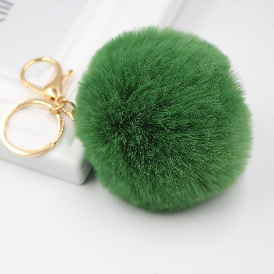 Plush Faux Fur Ball Bag Charm - Color_27