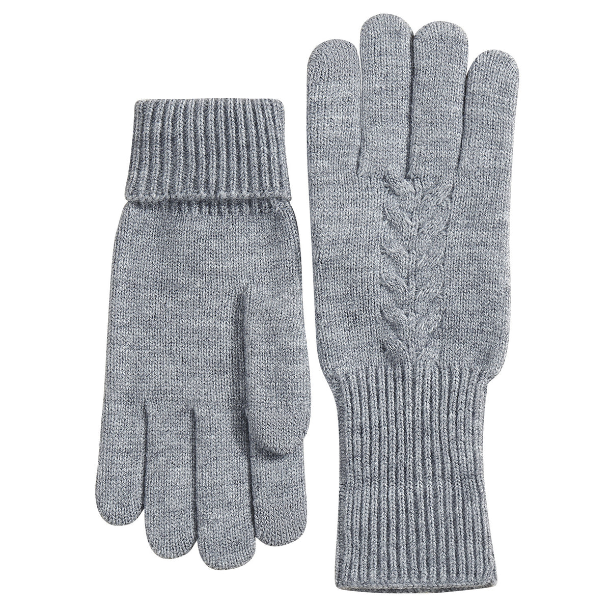 Wheat Cable Knit Winter Gloves - view 1