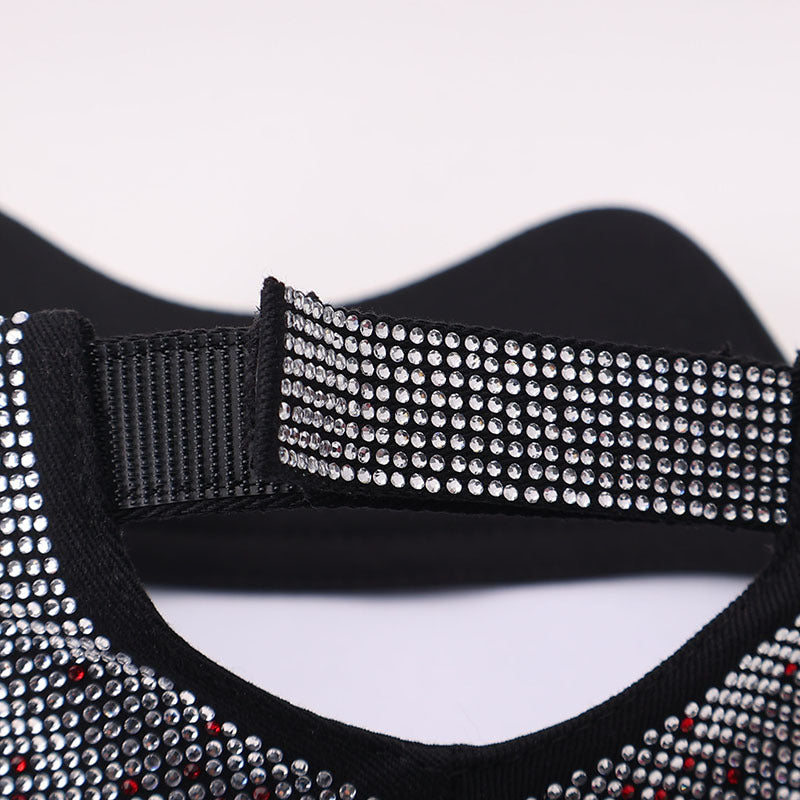 Rhinestone Baseball Cap With Allover Sparkle Finish - ZRose - 5
