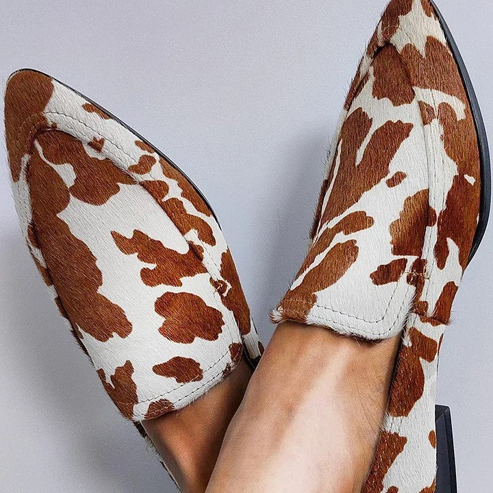 Pointed Toe Slip On Loafers