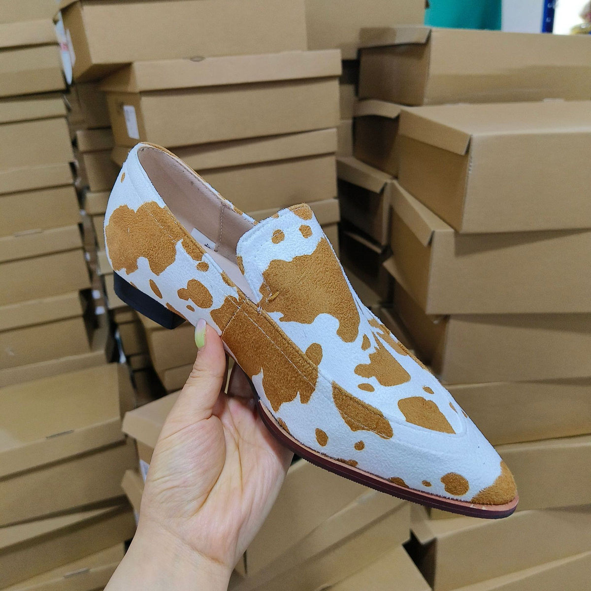 Pointed Toe Slip On Loafers