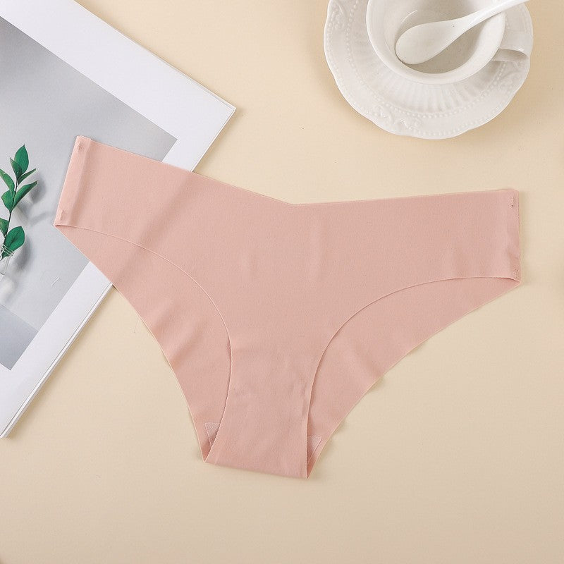 Seamless Ice Silk Laser Cut Low Rise Brief