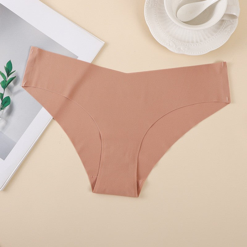 Seamless Ice Silk Laser Cut Low Rise Brief
