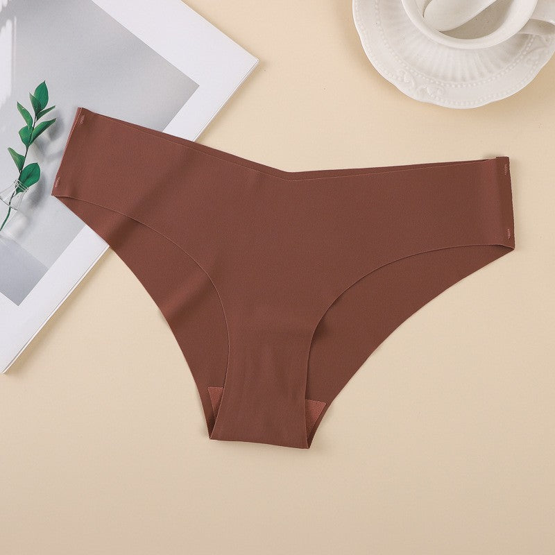 Seamless Ice Silk Laser Cut Low Rise Brief