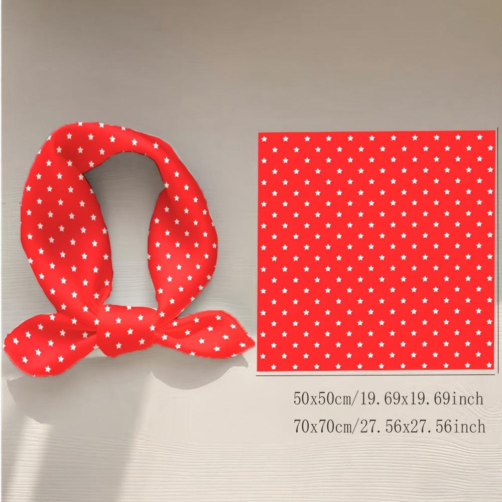 Americana Flag Print Bandana Hair Scarf - NO08