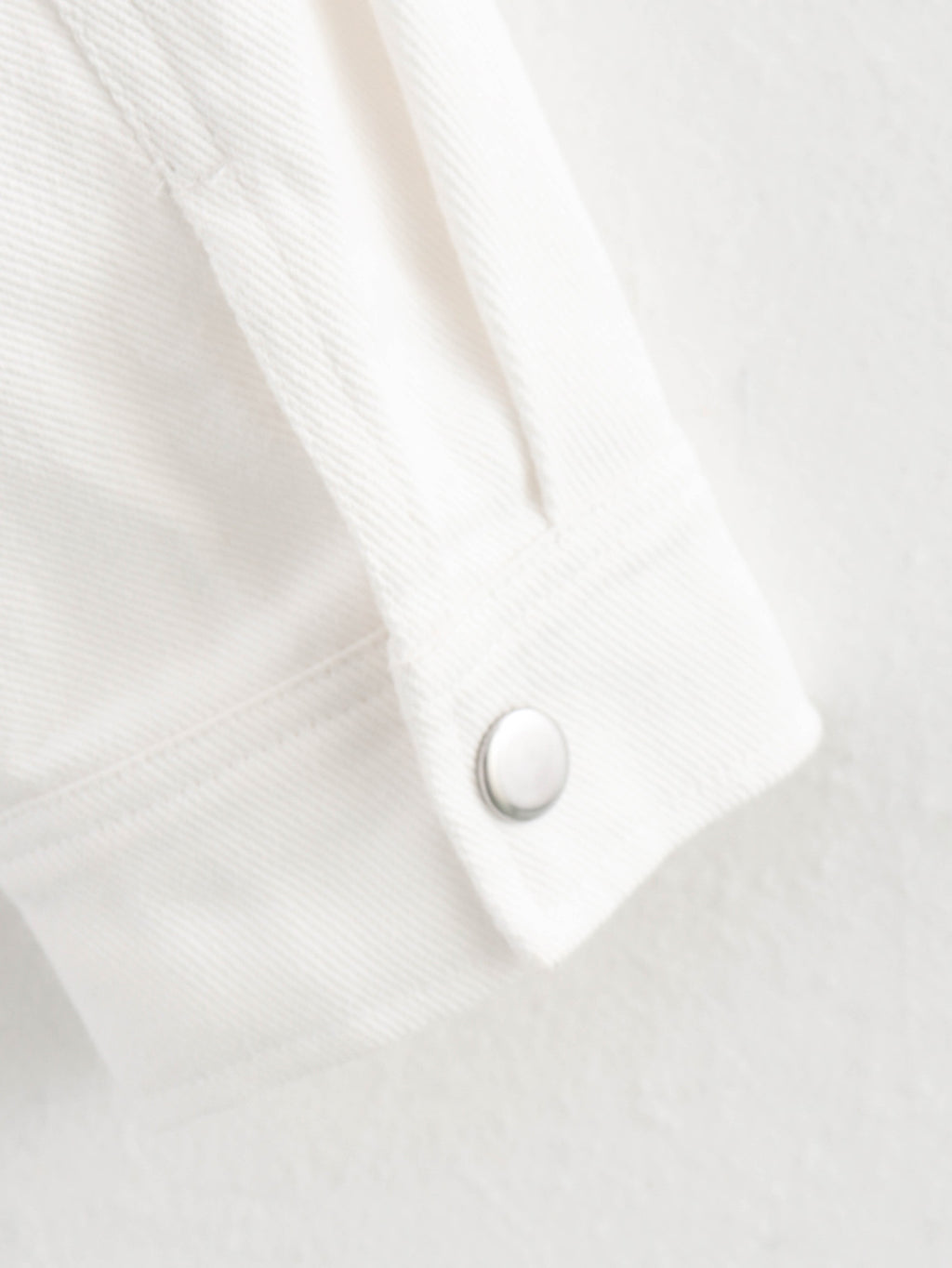 Poppy Outline Embroidered Snap Front Jacket - White - 12
