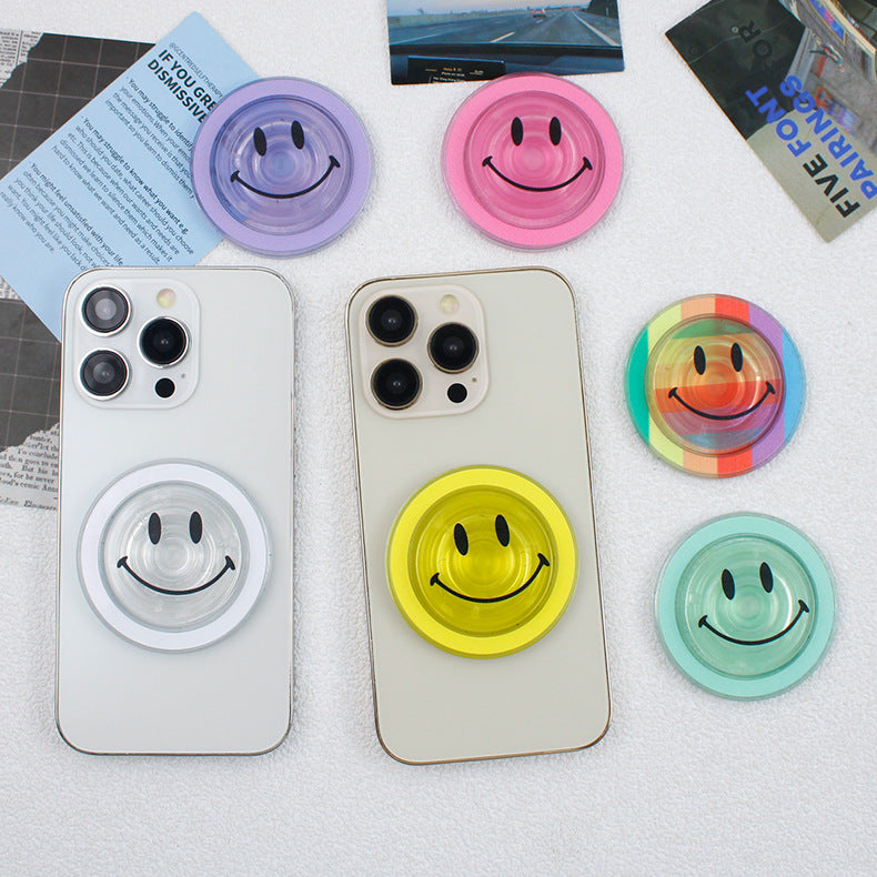 Smiley Face Translucent Phone Grip - Color_6 - 2