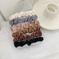 Neutral Satin Skinny Scrunchie Set - 6PC