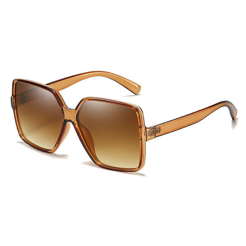 Oversized Square Frame Gradient Sunglasses - C2