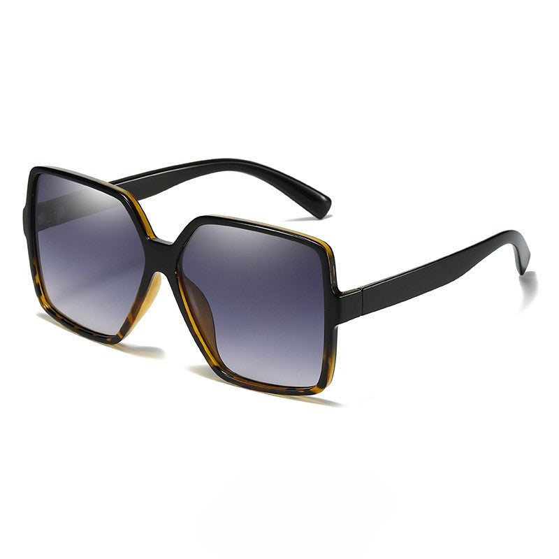 Oversized Square Frame Gradient Sunglasses - C4