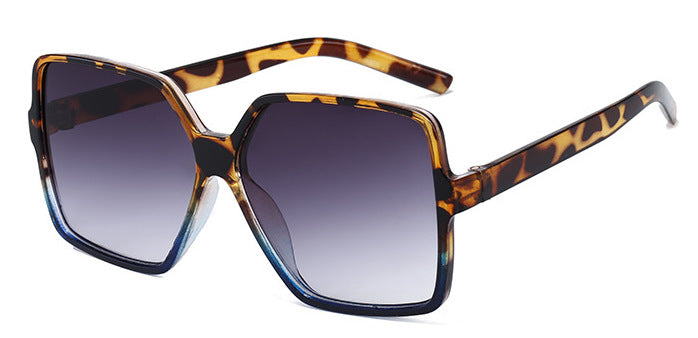 Oversized Square Frame Gradient Sunglasses - C5