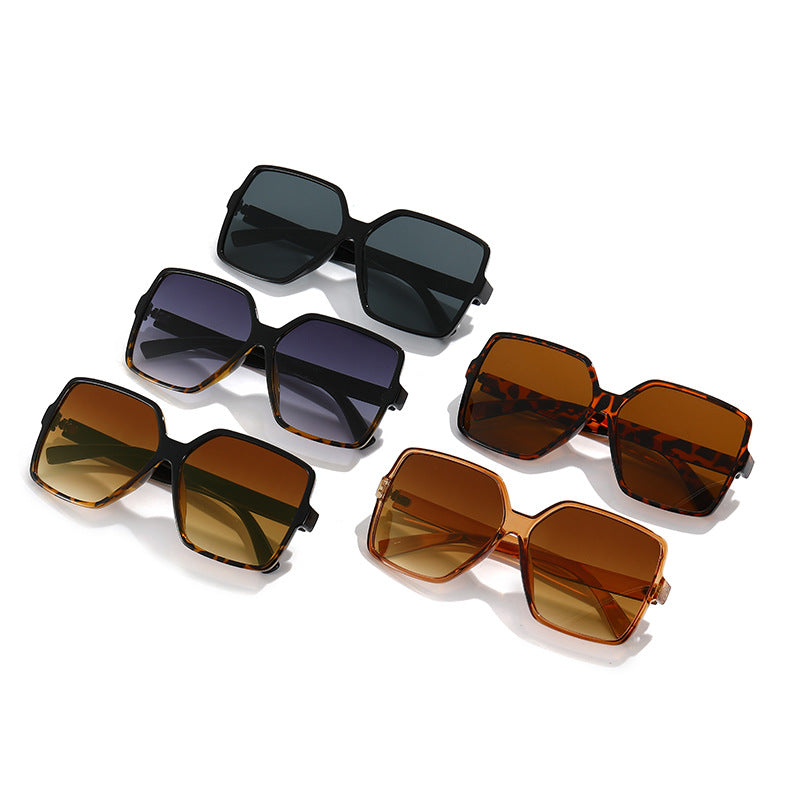 Oversized Square Frame Gradient Sunglasses