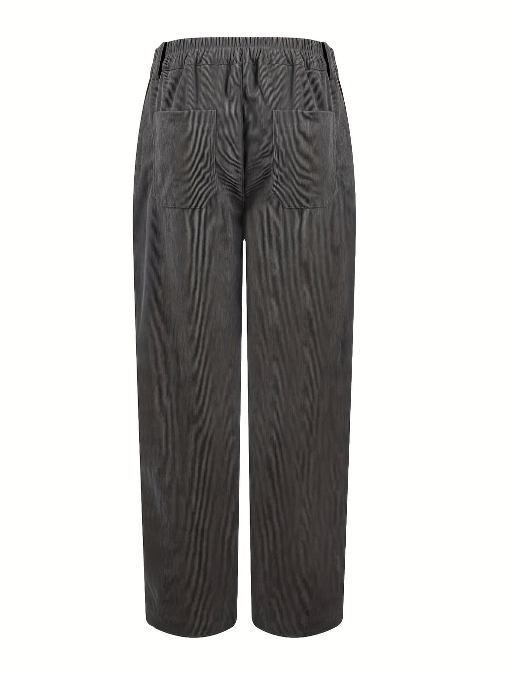 High Rise Patch Pocket Corduroy Pants