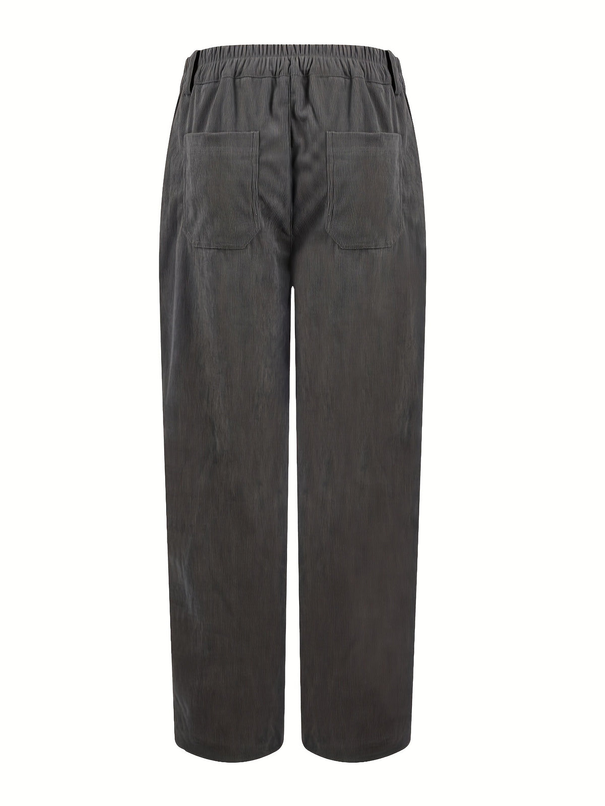 High Rise Patch Pocket Corduroy Pants