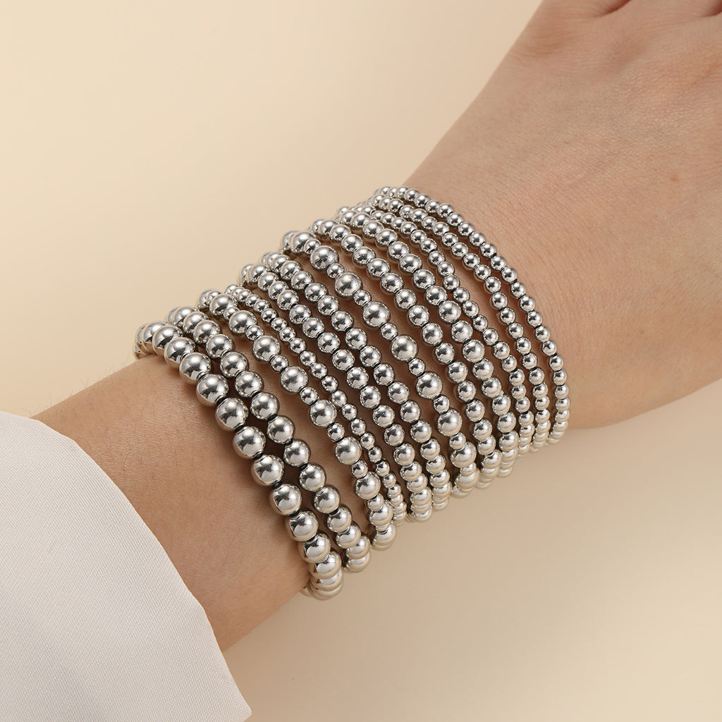 Stacked Beaded Stretch Bracelet Set - SET07