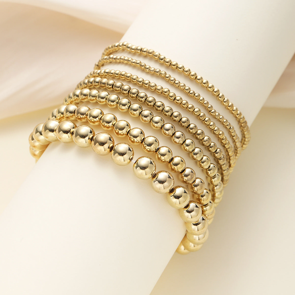 Stacked Beaded Stretch Bracelet Set - SET09