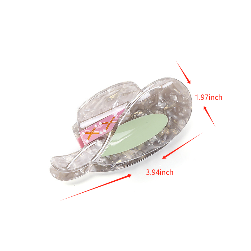 Acetate Cowgirl Boot and Hat Hair Claw - view 4