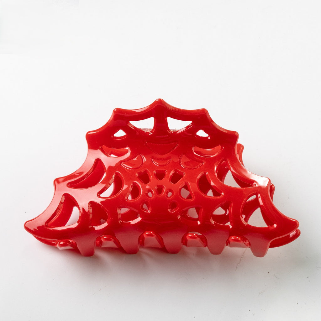 Spider Web Openwork Halloween Hair Claw - C3