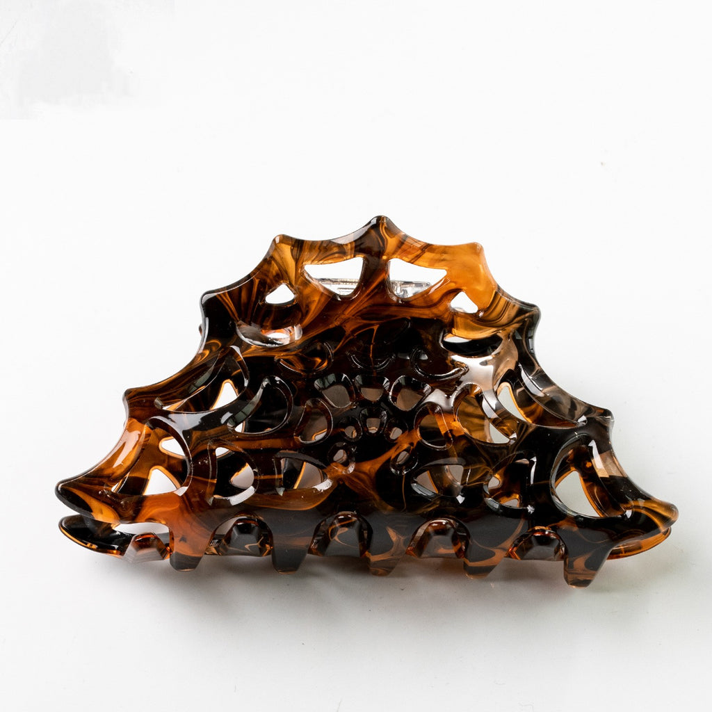 Spider Web Openwork Halloween Hair Claw - C4