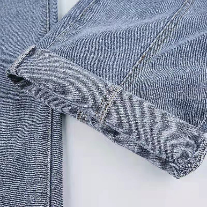 Star Patch Pocket Mid Rise Flare Jeans - Blue - 6