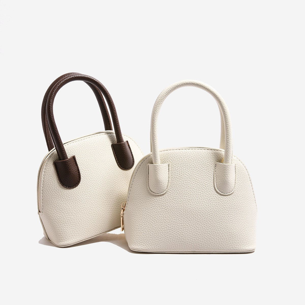 Mini Dome Top Handle Bag with Crossbody Strap