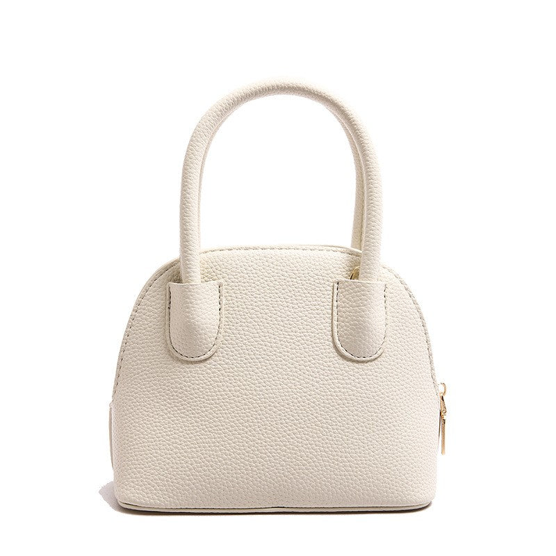 Mini Dome Top Handle Bag with Crossbody Strap