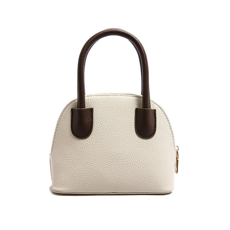 Mini Dome Top Handle Bag with Crossbody Strap