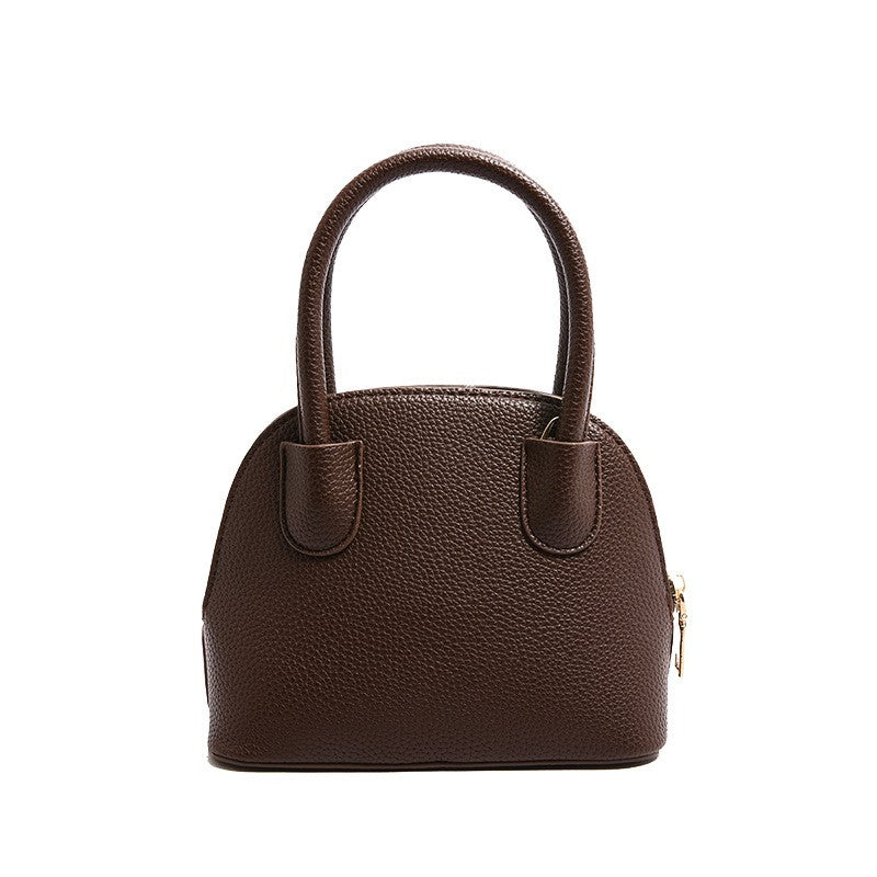Mini Dome Top Handle Bag with Crossbody Strap