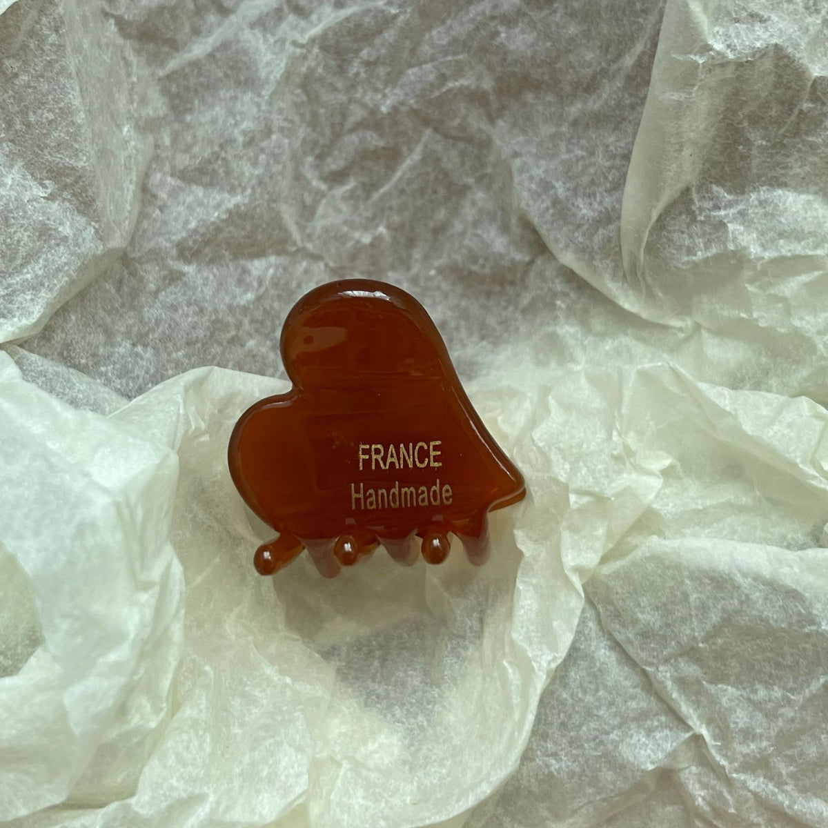 Drip Heart Mini Hair Claw Clip - Syrup