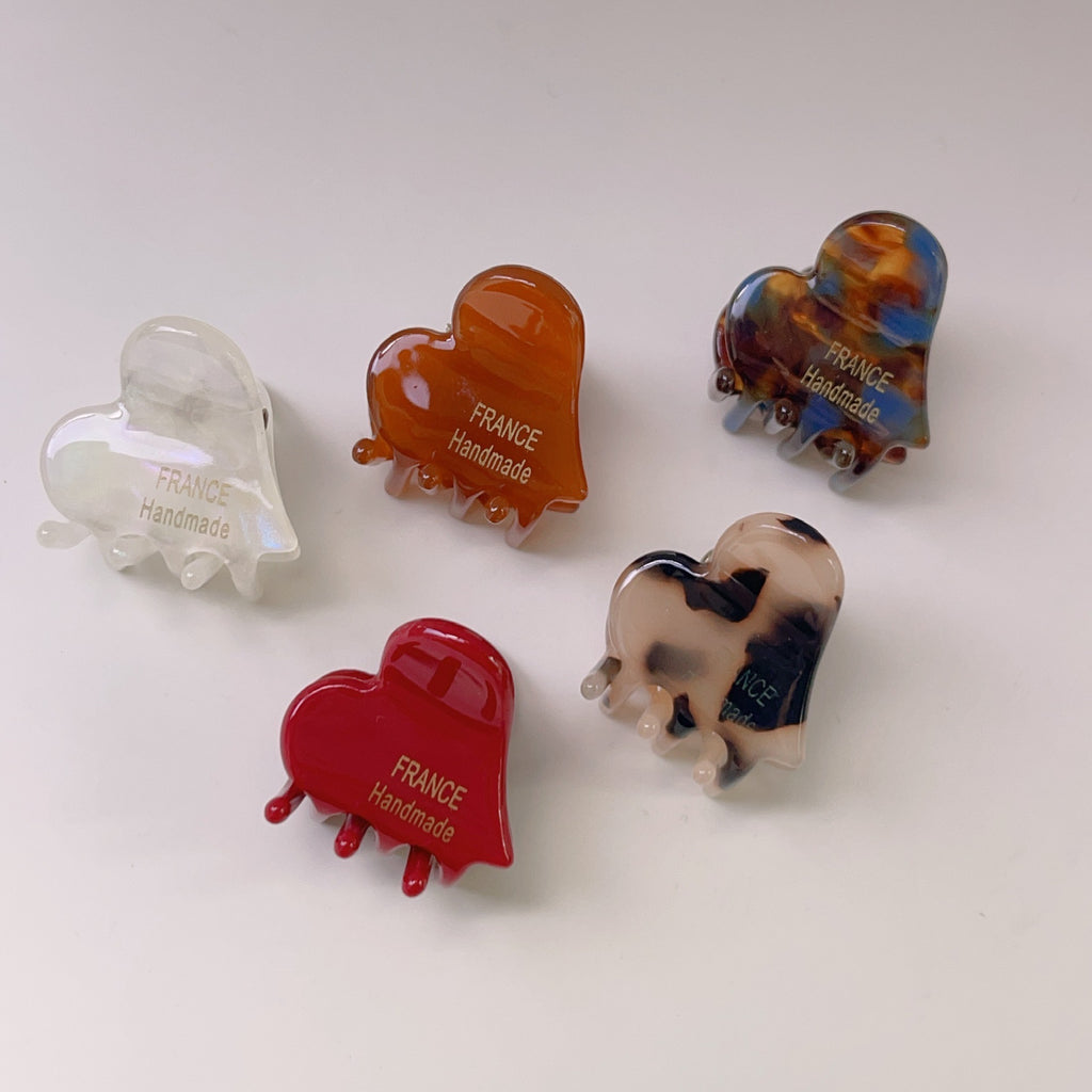 Drip Heart Mini Hair Claw Clip - view 1