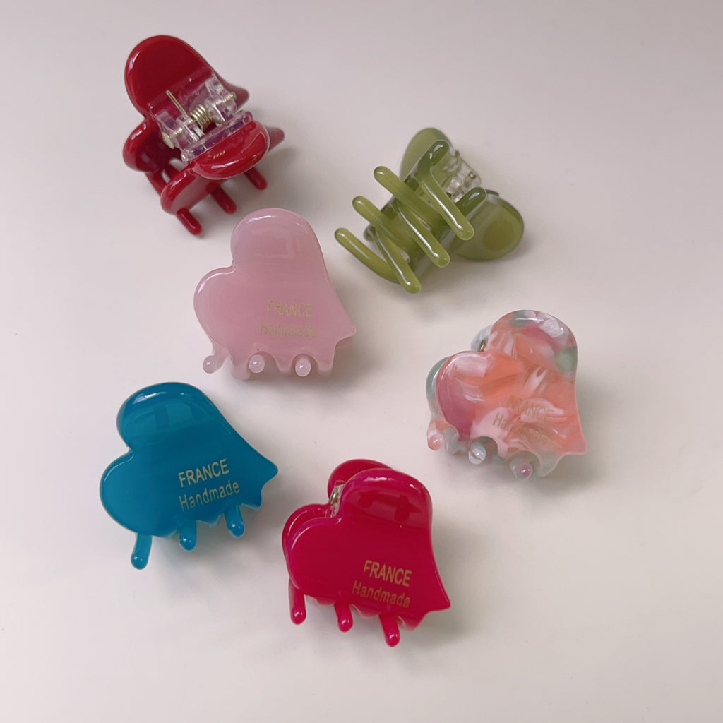Drip Heart Mini Hair Claw Clip - view 2