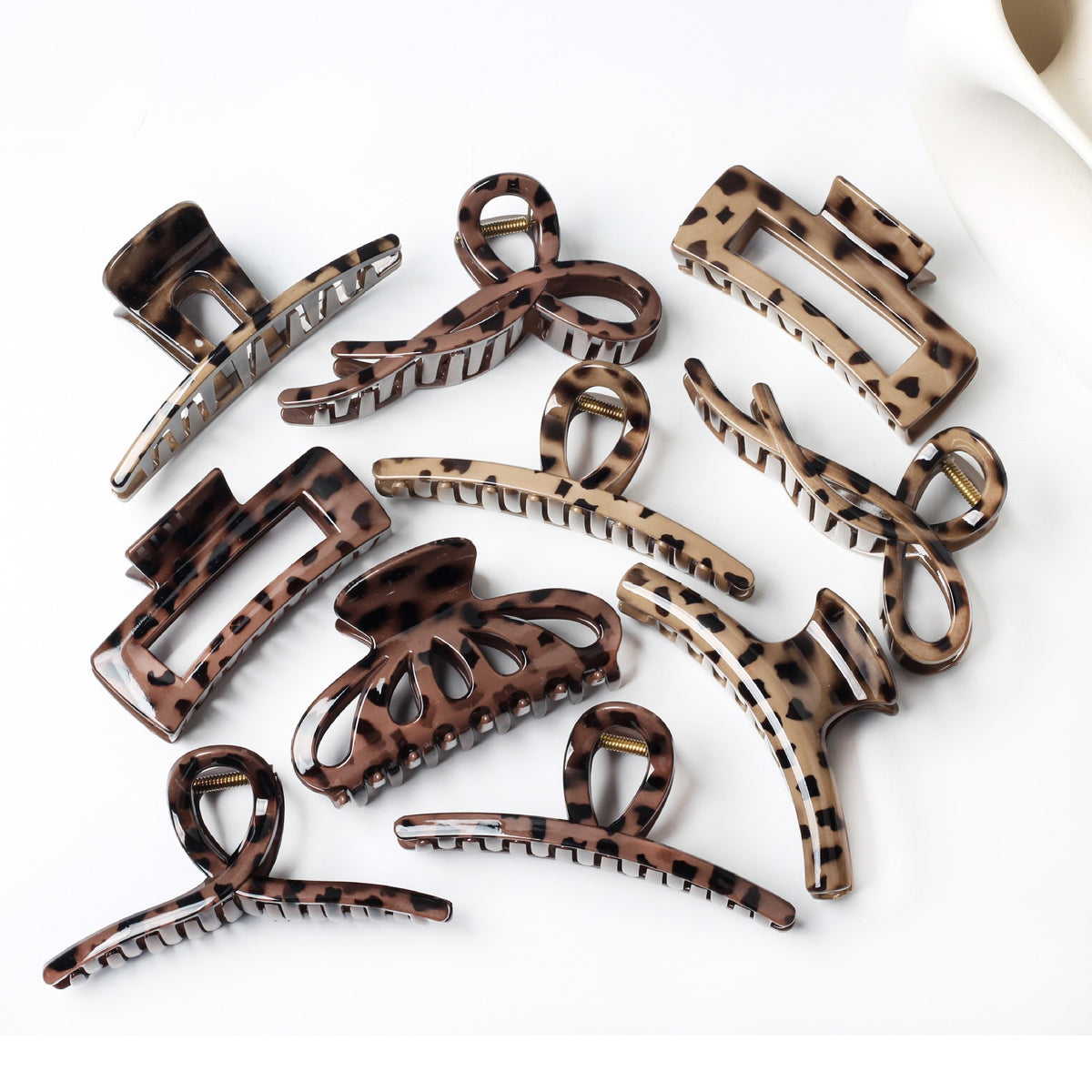 Leopard Print Bow Hair Claw Clip - view 3