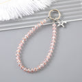 Crystal Beaded Starfish Phone Strap - Pink