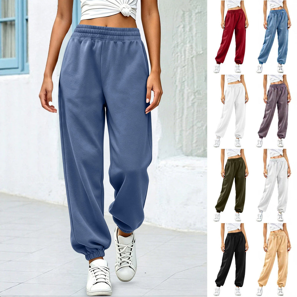 Fleece Baggy Cuffed Workout Jogger Sweatpants